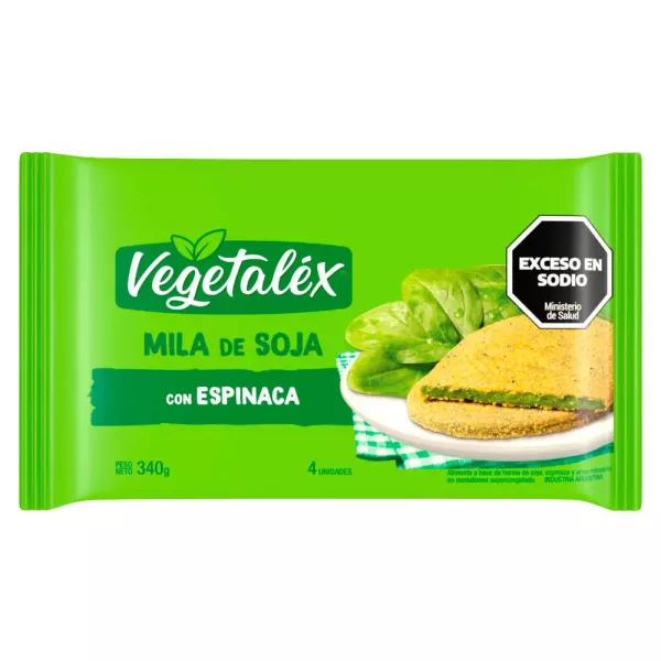 Vegetalex Milanesa Espinaca X 340 G